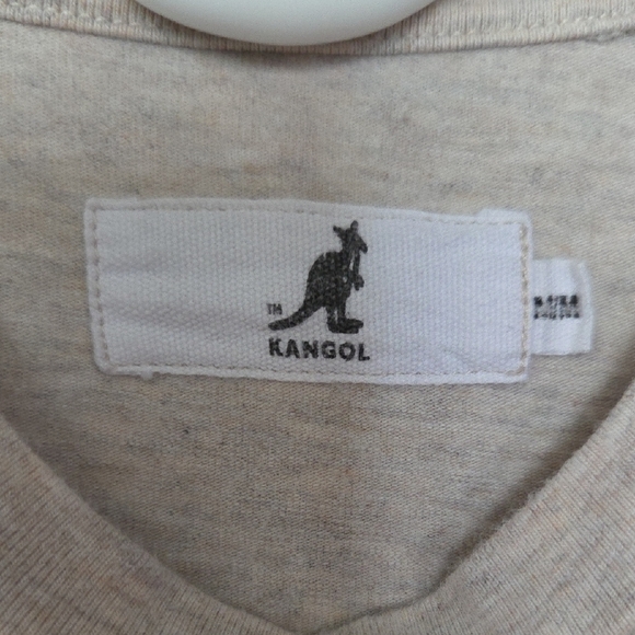 Kangol Beige Short Sleeve Tee Size M - Picture 2 of 3